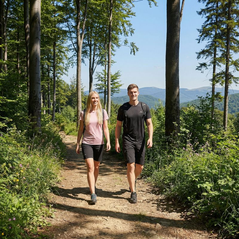 Tricou trekking pentru bărbați KADVA TrailCore breathable black 5