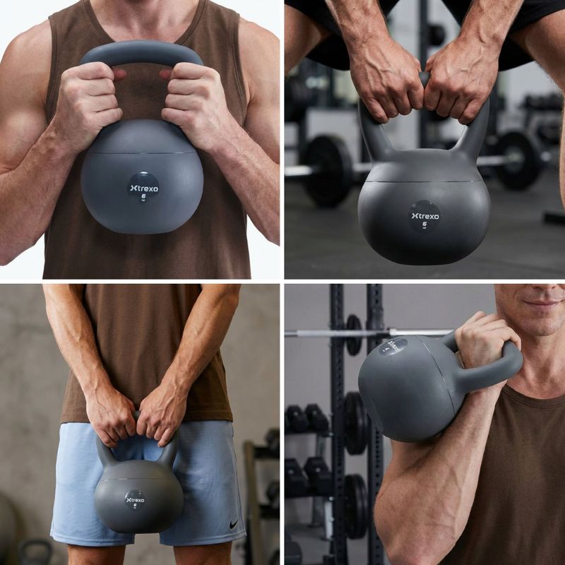 Kettlebell moale XTREXO 4 kg grey 6