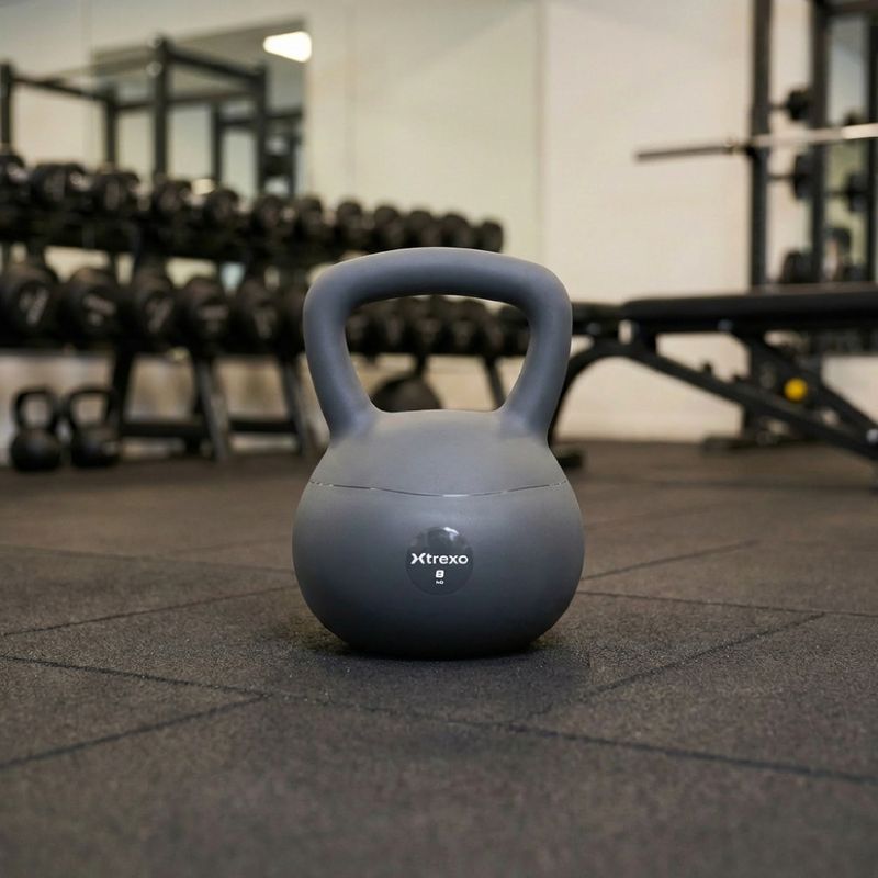 Kettlebell moale XTREXO 8 kg grey 5