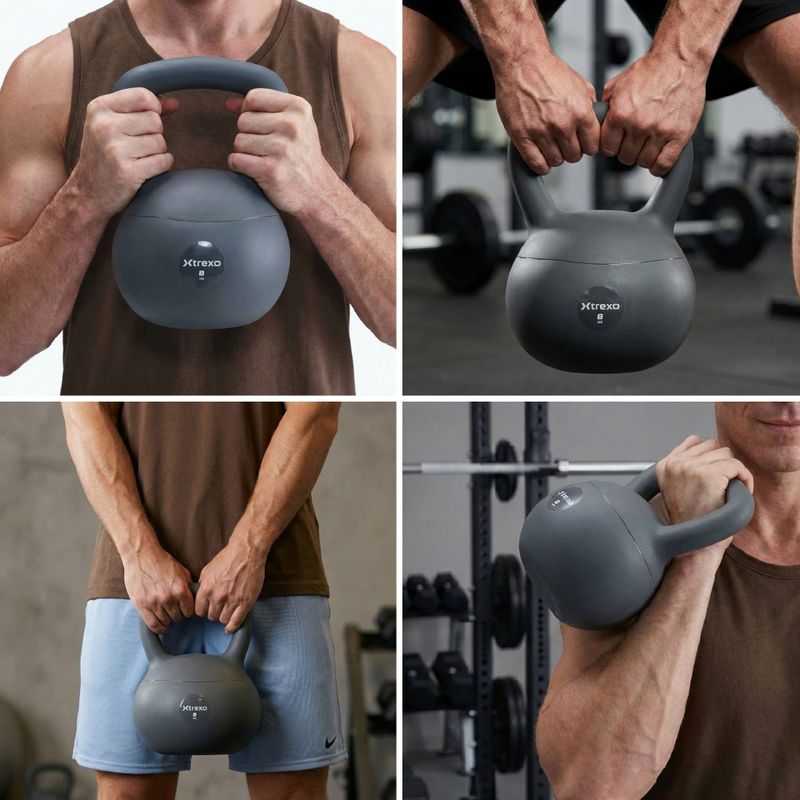 Kettlebell moale XTREXO 8 kg grey 6