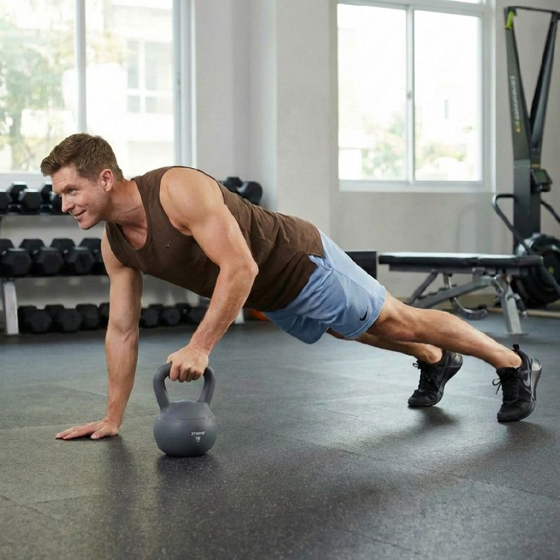 Kettlebell SOFT XTREXO 10 kg gri 3