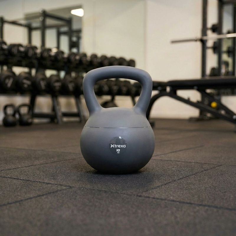Kettlebell moale XTREXO 10 kg grey 5