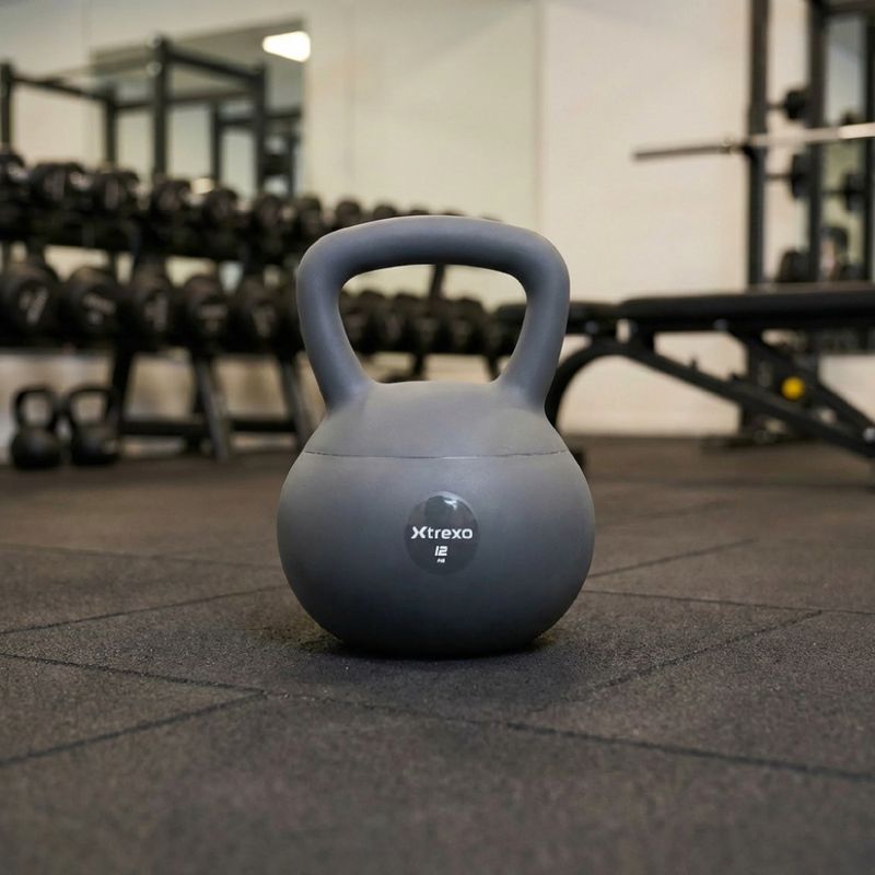 Kettlebell moale XTREXO 12 kg grey 5