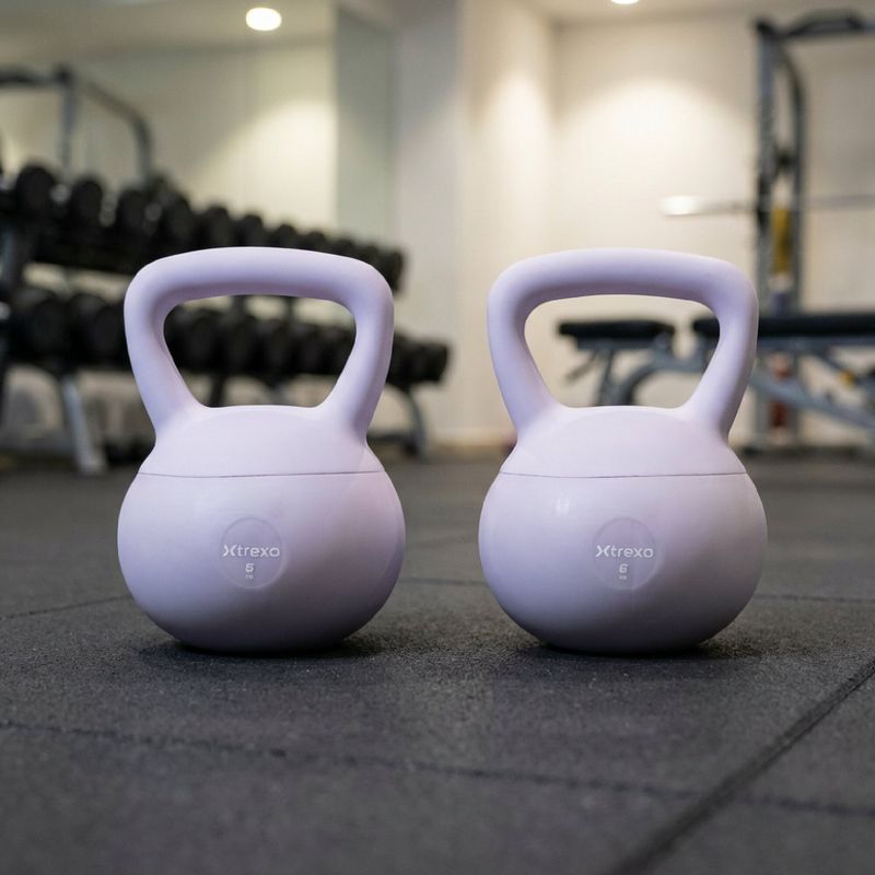 Kettlebell moale XTREXO 6 kg purple 5