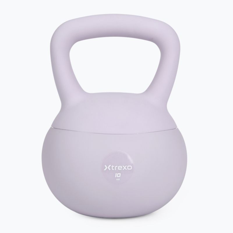 Kettlebell moale XTREXO 10 kg purple