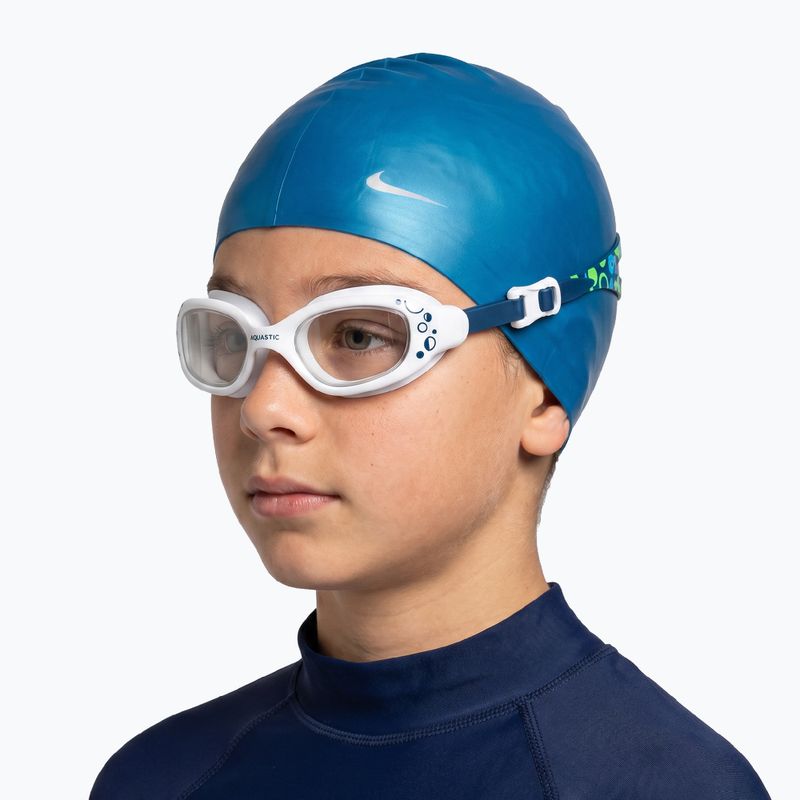 Ochelari de înot pentru copii AQUASTIC Spinny blue 4