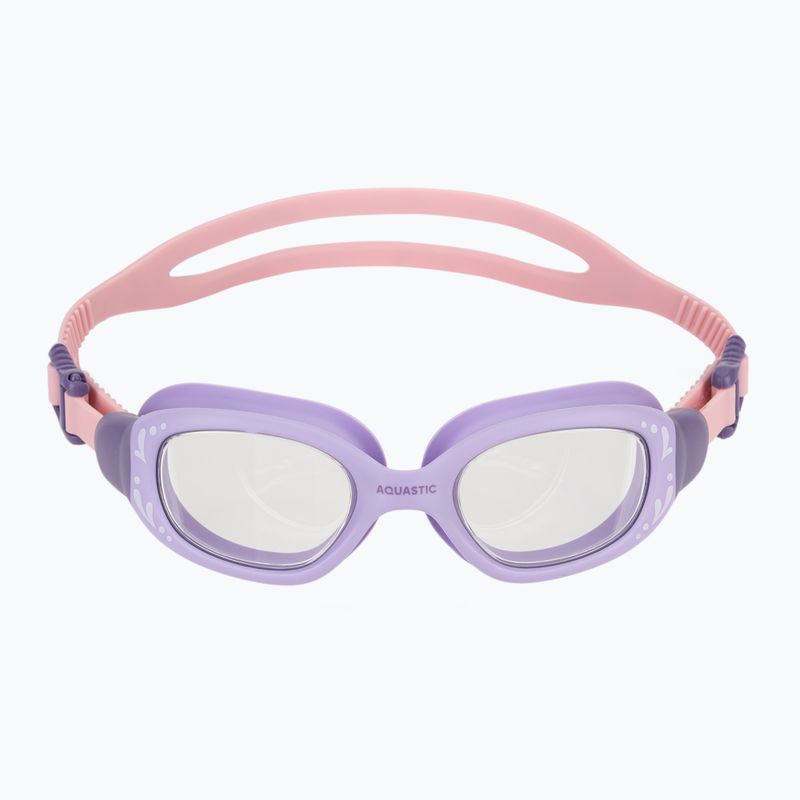 Ochelari de înot pentru copii AQUASTIC Spinny purple 3