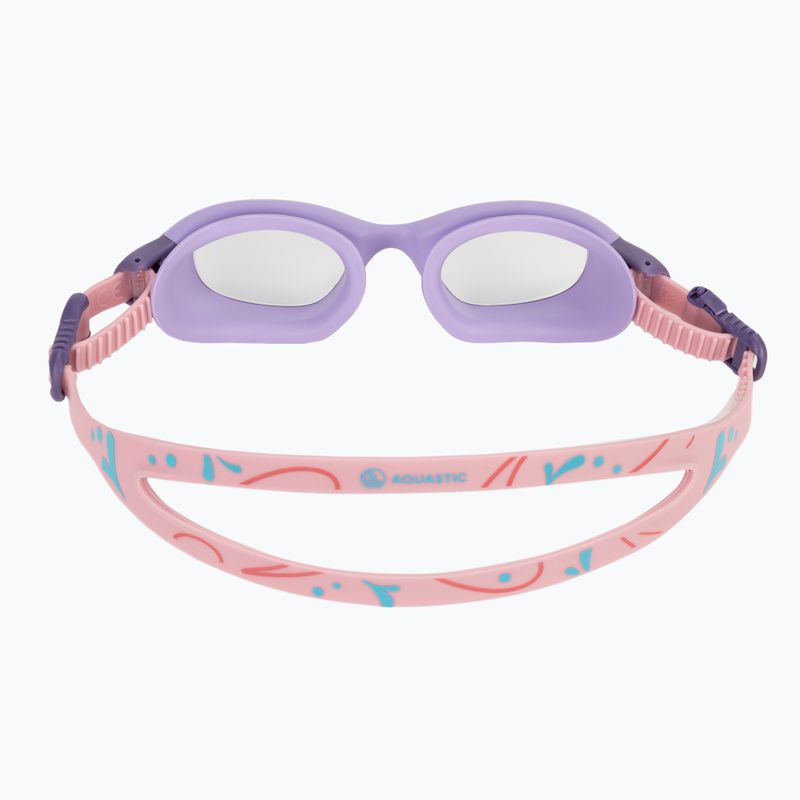 Ochelari de înot pentru copii AQUASTIC Spinny purple 5