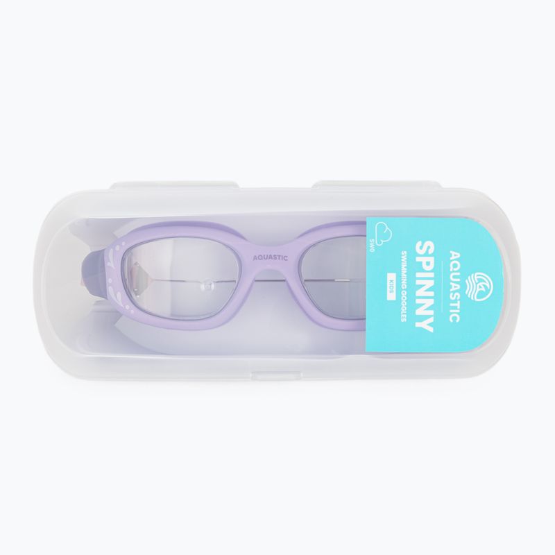 Ochelari de înot pentru copii AQUASTIC Spinny purple 6