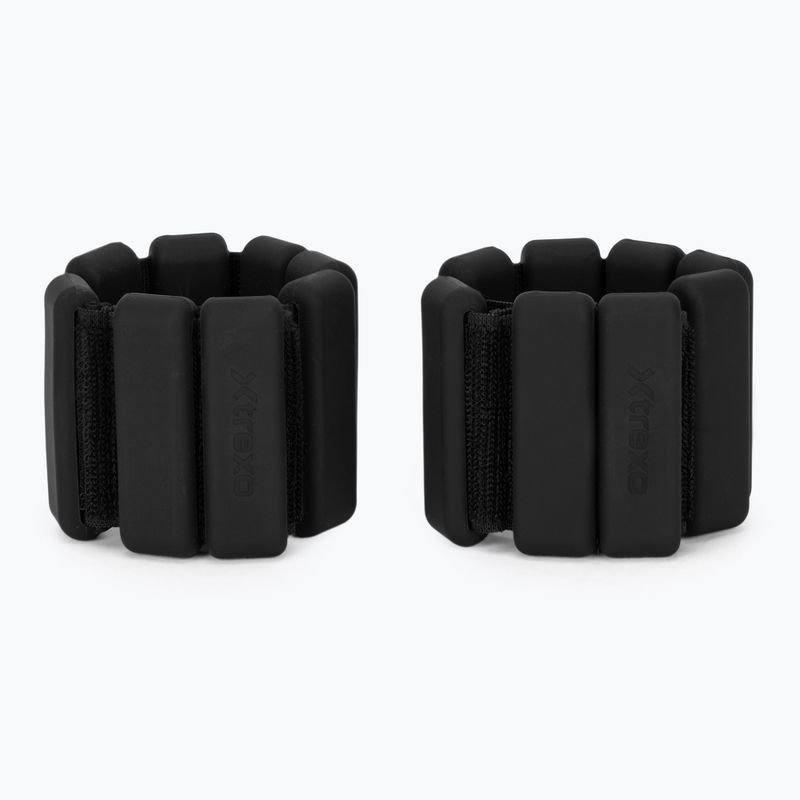 Greutăți pentru glezne și încheieturi XTREXO SCULPT 2 x 0,5 kg negru