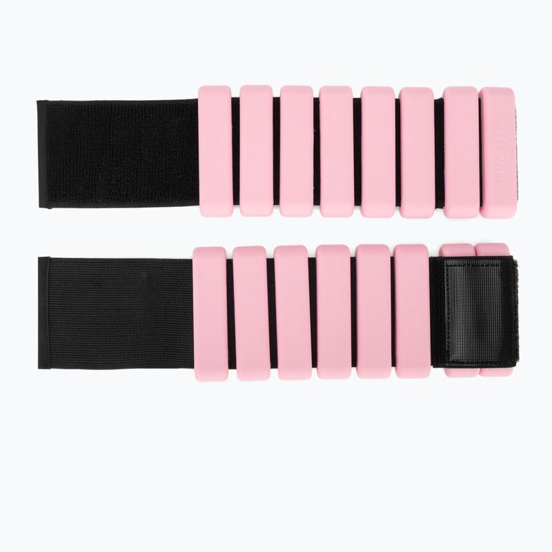 Greutăți pentru glezne și încheieturi  XTREXO SCULPT 2 x 1 kg pink 4