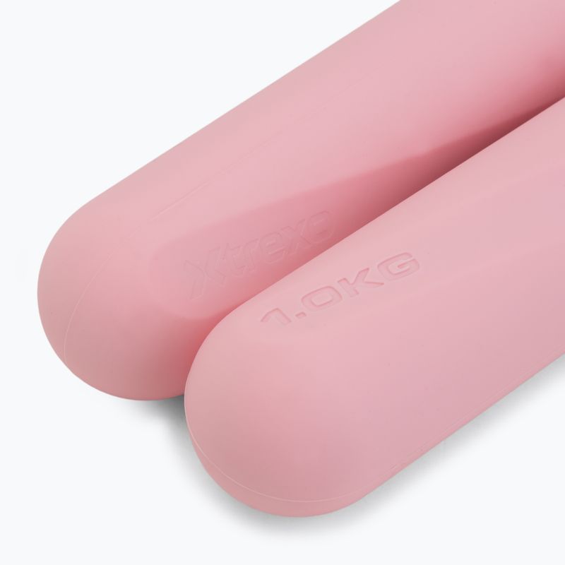 Set de gantere XTREXO SCULPT 2 x 1 kg pink 5