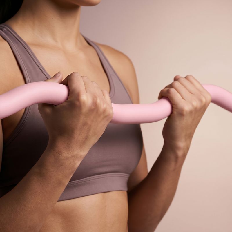 Bară curbată XTREXO SCULPT 90 cm roz 6