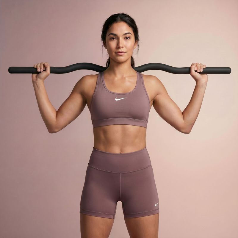 Bară curbată XTREXO SCULPT 110 cm neagră 4