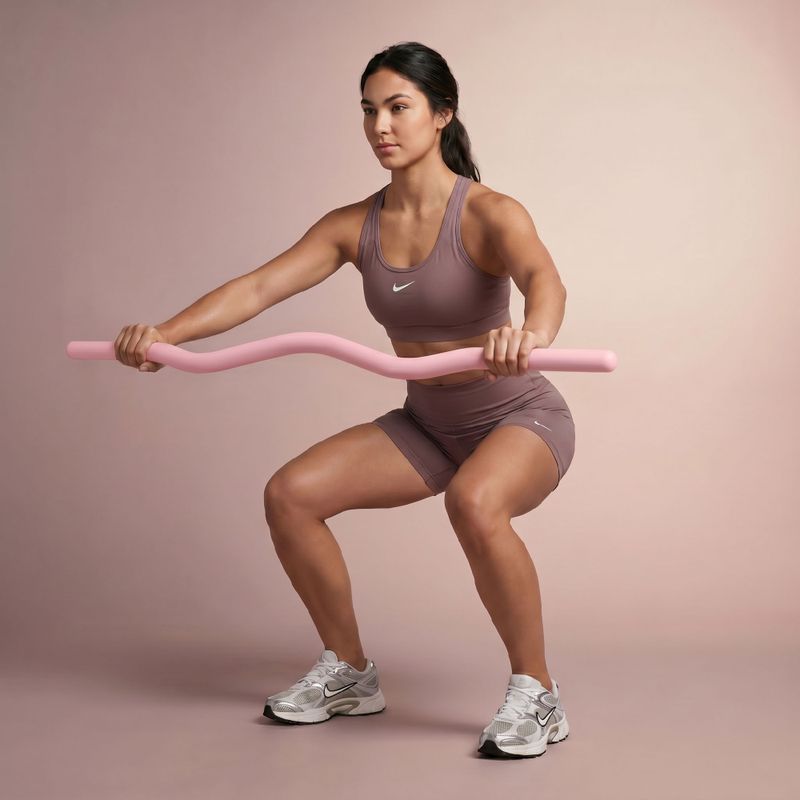 Bară curbată XTREXO SCULPT 110 cm roz 3