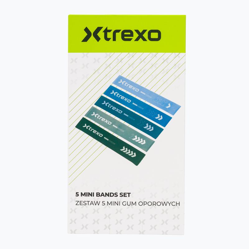 Set de benzi pentru antrenament antrenament  XTREXO 5 Mini Power Band resistance band 5 pcs. multicolor 5