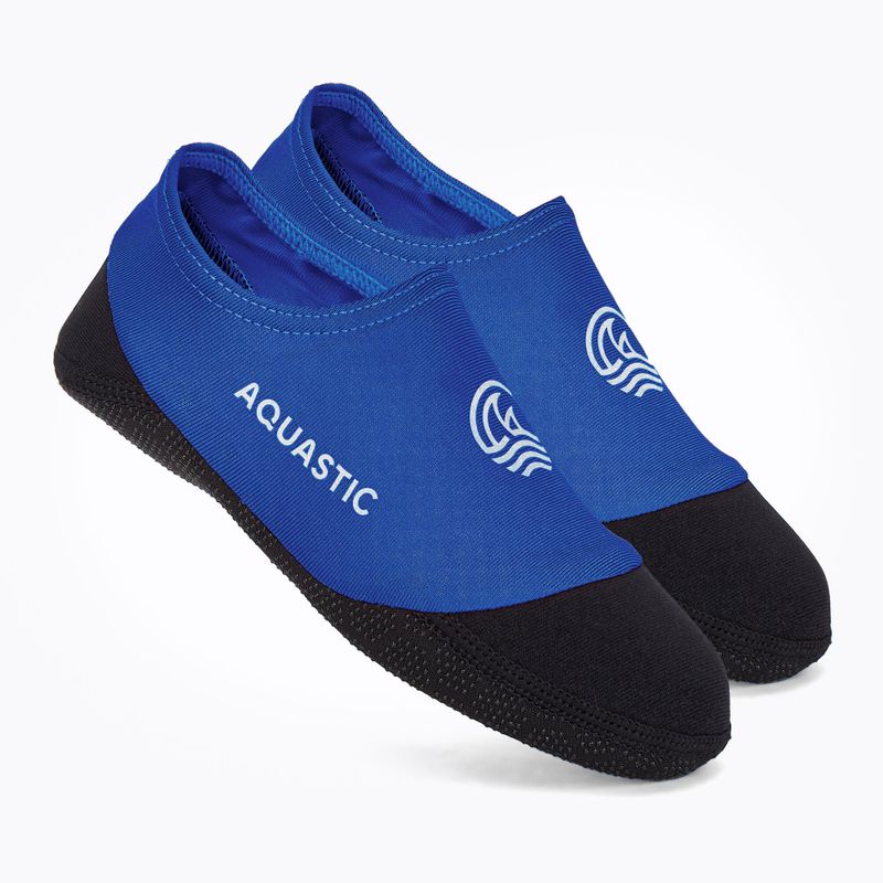 Șosete de piscină pentru copii AQUASTIC Seavie Anti-Slip albastre
