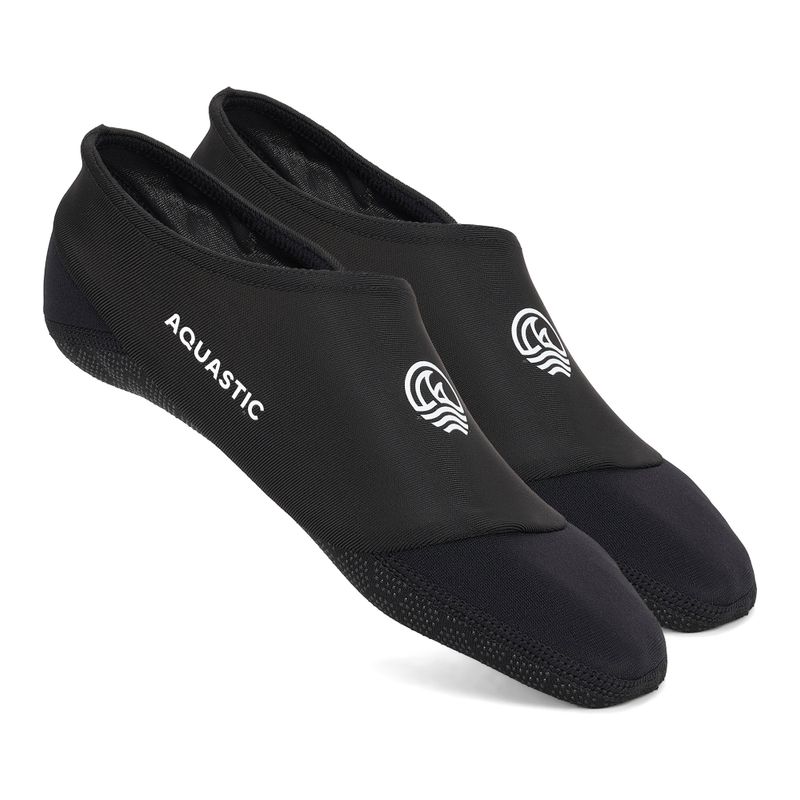 Șosete de piscină AQUASTIC Seavie Anti-Slip negre 6