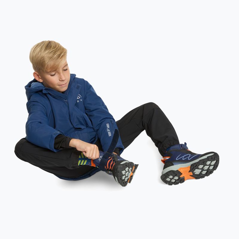Încălțăminte de drumeție pentru copii KADVA Rocky Trail Mid WaterProof Softshell bleumarin 4