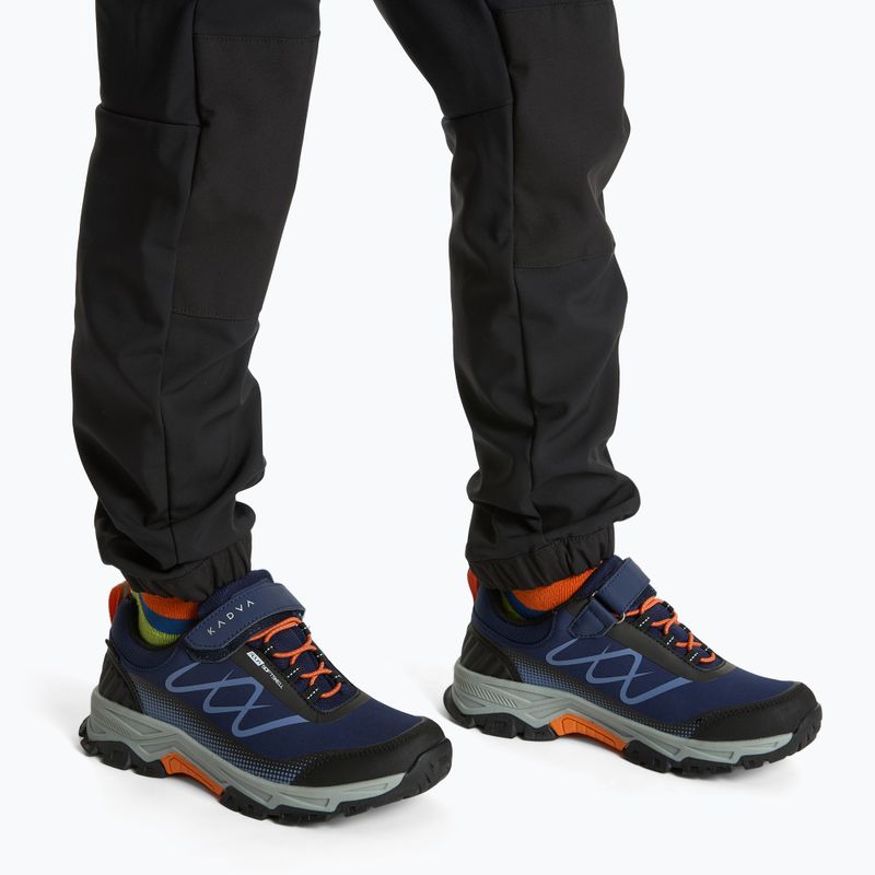 Încălțăminte de drumeție pentru copii KADVA Rocky Trail Low WaterProof Softshell albastru închis 2
