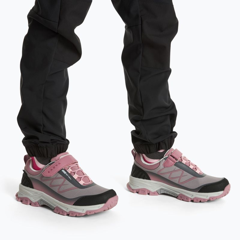 Încălțăminte trekking pentru copii Kadva Rocky Trail Low WaterProof Softshell gray / pink 2