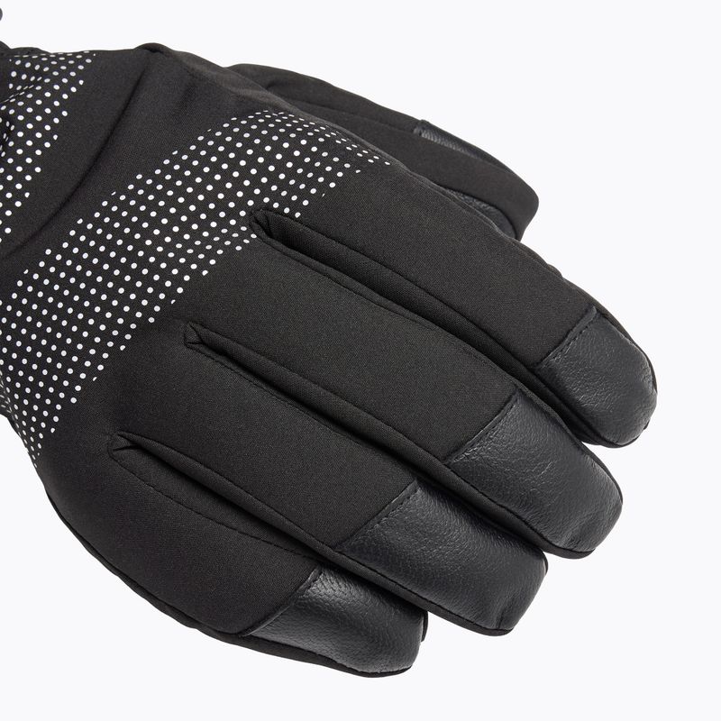 Mănuși de schi KADVA Mountain Flow Pro piele 3M Thinsulate negru 10
