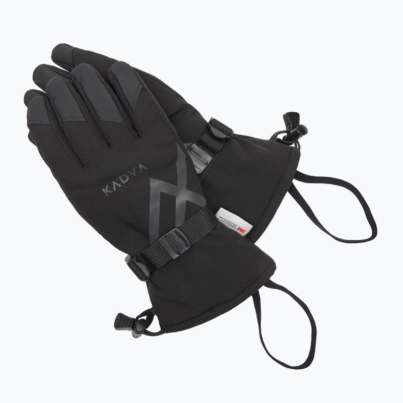Mănuși de schi pentru femei KADVA Mountain Flow 3M Thinsulate negru 10
