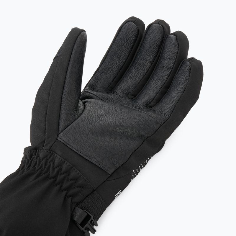 Mănuși de schi pentru femei KADVA Mountain Flow Pro skóra 3M Thinsulate negre 7