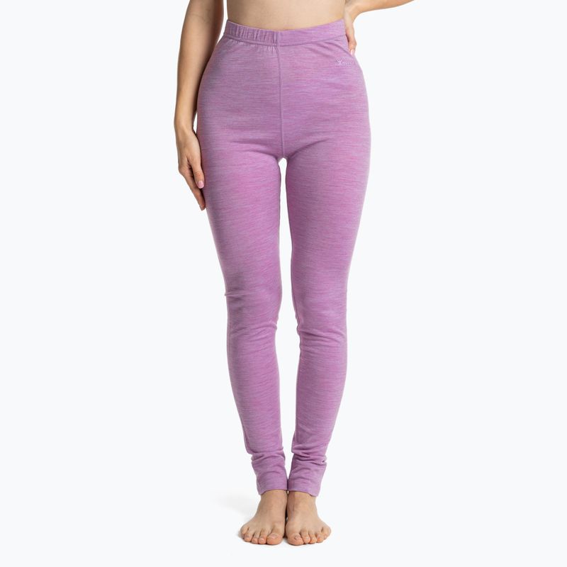 Set de lenjerie termoactivă pentru femei WOOLCANO Merino SET0543 mov 7