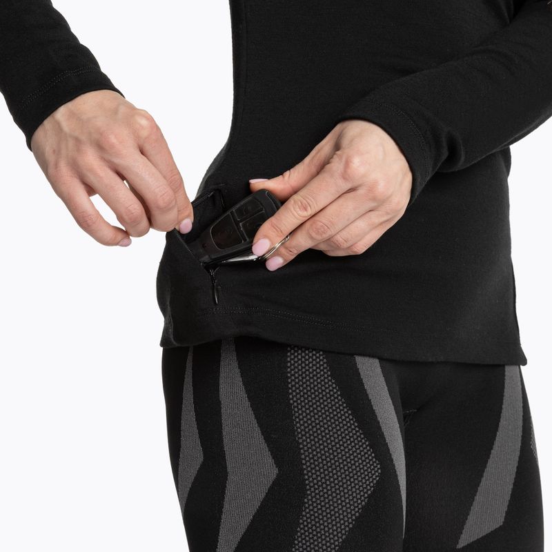 Bluză termoactivă pentru femei WOOLCANO Merino TOP0545 czarny 7