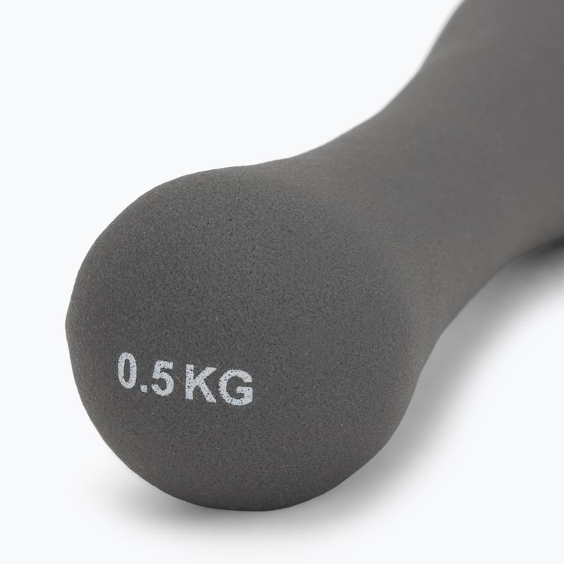 Halteră din neopren XTREXO TX0-B4M007 0,5 kg gri 5