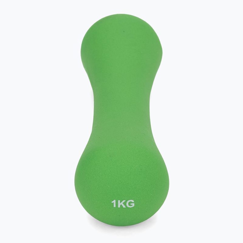 Halteră din neopren XTREXO TX0-B4M008 1 kg verde 3