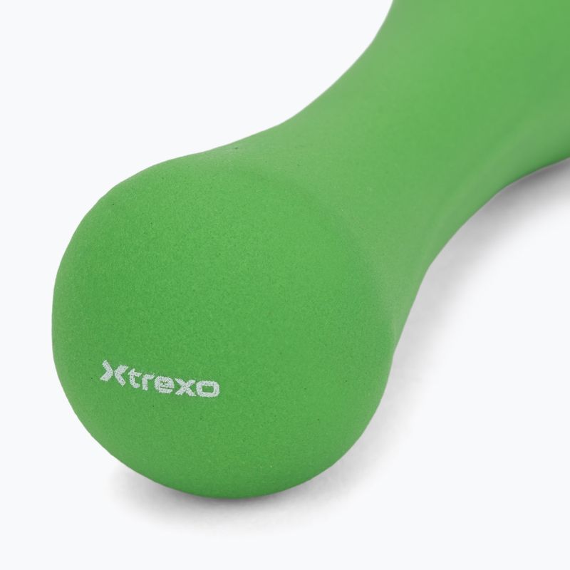 Halteră din neopren XTREXO TX0-B4M008 1 kg verde 5