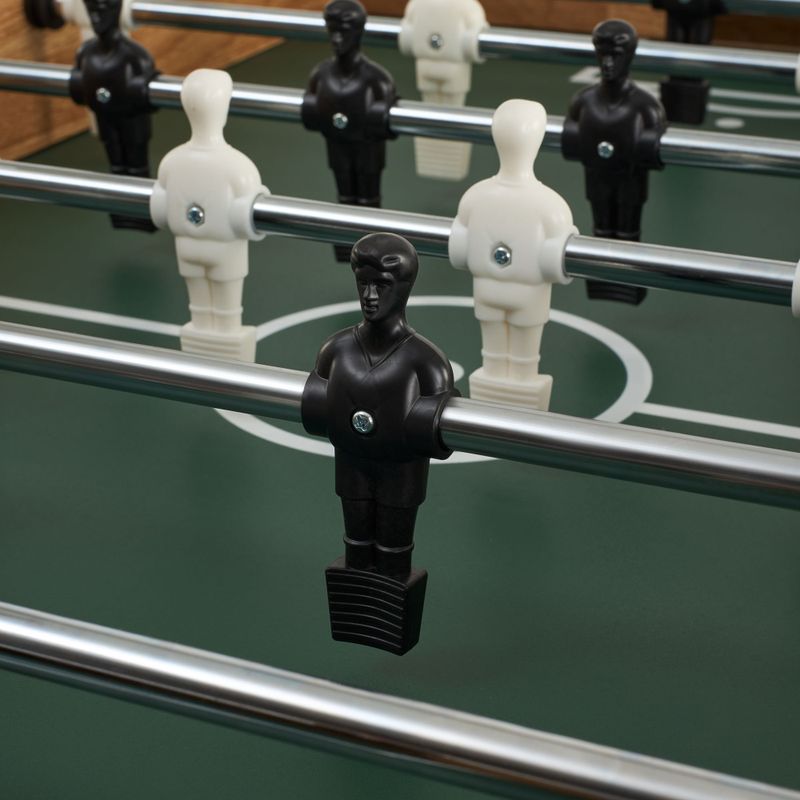OneTeam FunArena 3-in-1 foosball, cymball, masă de biliard din lemn / negru 9
