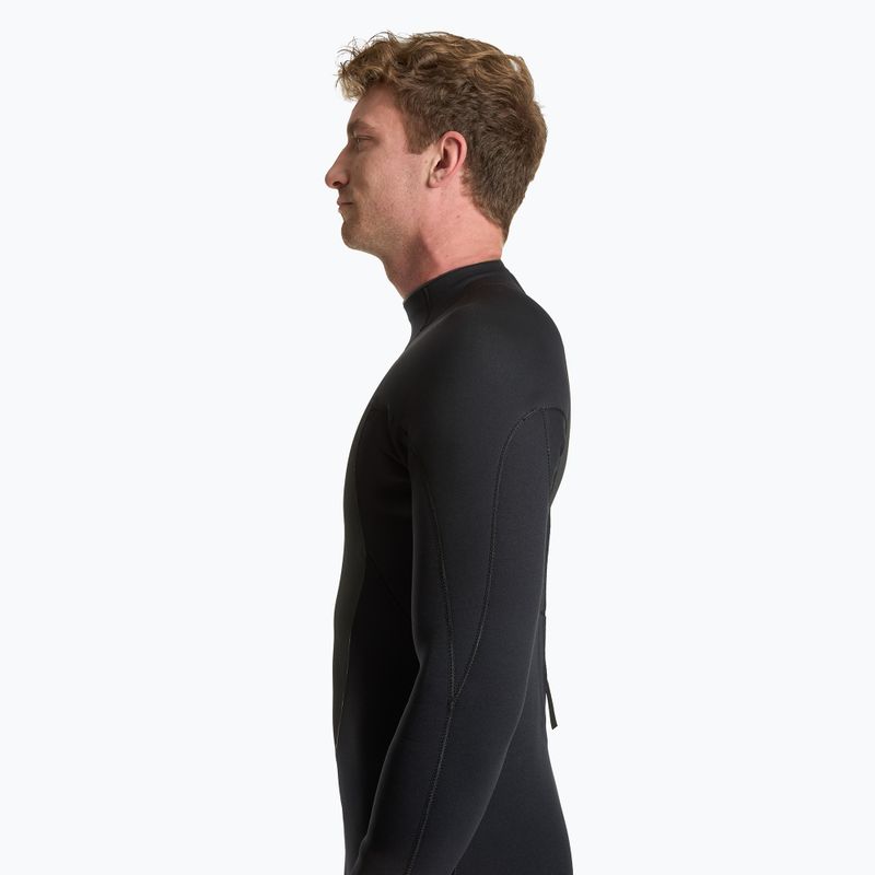 Costum de surfing pentru bărbați AQUASTIC din neopren 4/3 mm WAVEY negru 4
