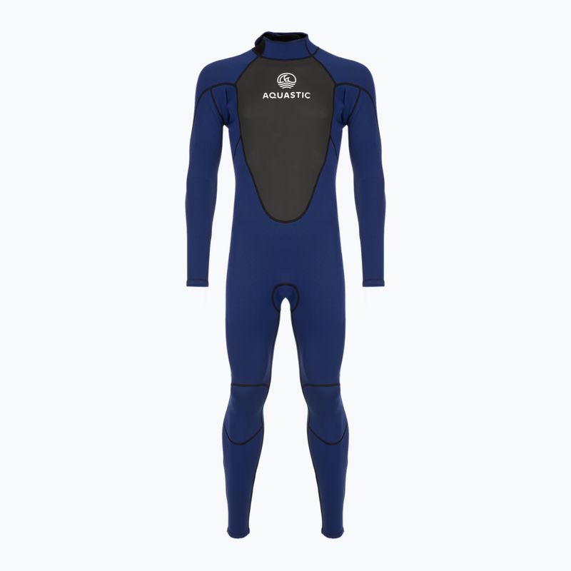 Costum de surfing pentru bărbați AQUASTIC din neopren 3/2 mm WAVEY 3/2 bleumarin 11
