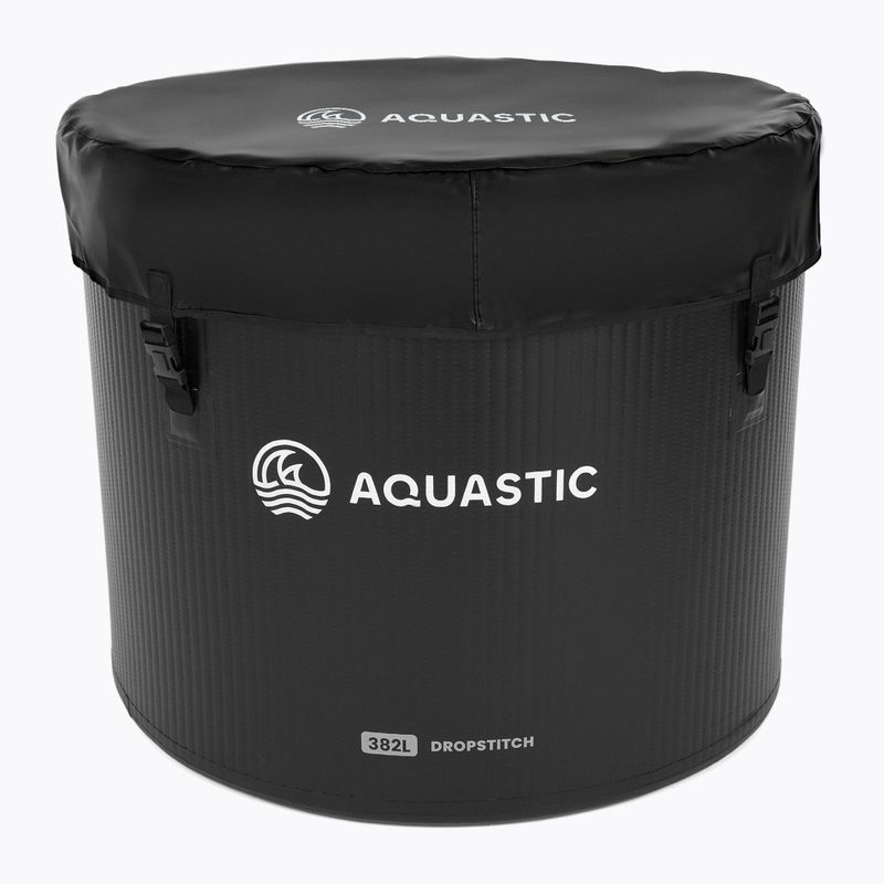 Piscină AQUASTIC do morsowania BrrFree 382L dropstitch negru 2