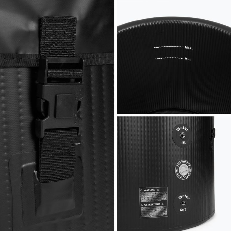 Piscină AQUASTIC do morsowania BrrFree 382L dropstitch negru 8