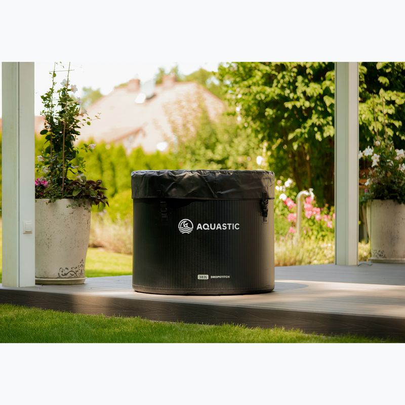 Set AQUASTIC piscina 382L cu agregat pentru băi în apă rece BrrFree negru 4