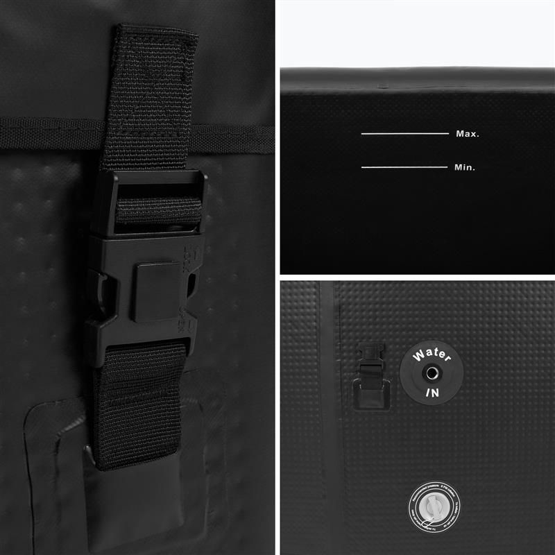 Piscină AQUASTIC do morsowania BrrFree 456L dropstitch negru 8