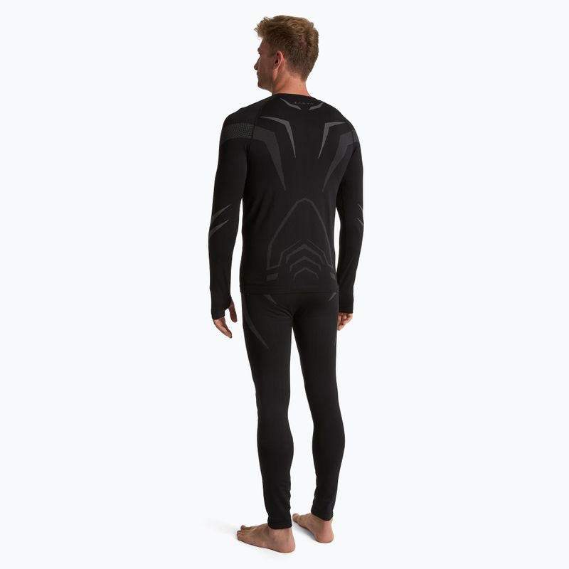 Set de lenjerie termică pentru bărbați KADVA ALPINESTEP COOLMAX THERMAL PRO DRY fără cusături negru 2