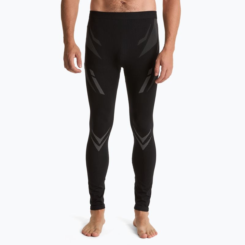 Set de lenjerie termică pentru bărbați KADVA ALPINESTEP COOLMAX THERMAL PRO DRY fără cusături negru 7