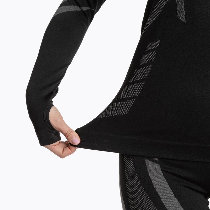 Set de lenjerie termică pentru femei KADVA ALPINESTEP COOLMAX THERMAL PRO DRY fără cusături, negru 6