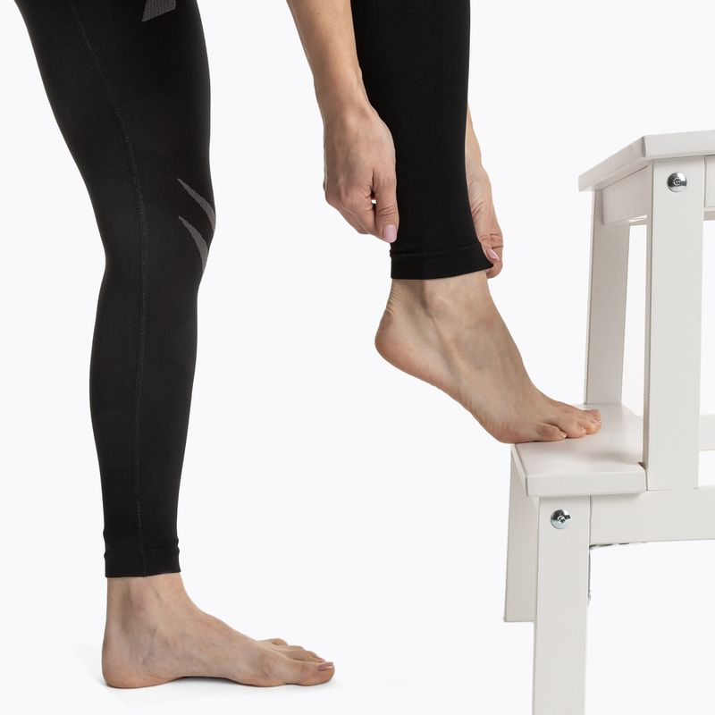 Set de lenjerie termică pentru femei KADVA ALPINESTEP COOLMAX THERMAL PRO DRY fără cusături, negru 10