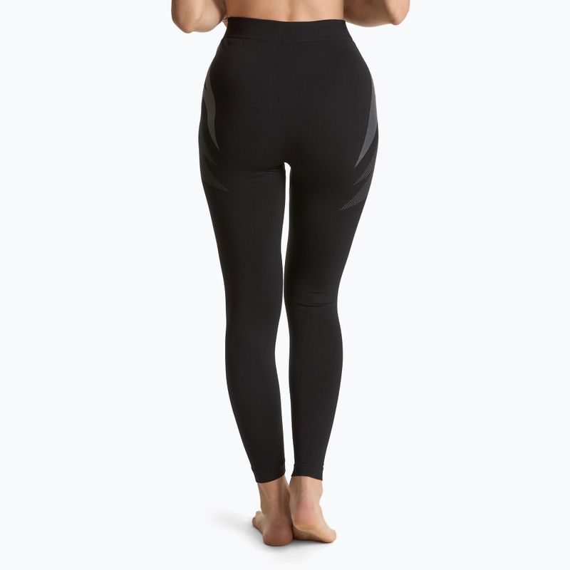 Set de lenjerie termică pentru femei KADVA ALPINESTEP THERMO LIGHT PLUS, fără cusături, negru 7