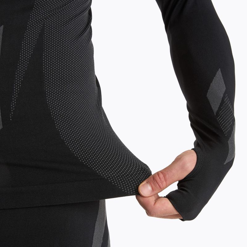 Set de lenjerie termică pentru bărbați KADVA ALPINESTEP THERMO LIGHT PLUS, fără cusături, negru 7