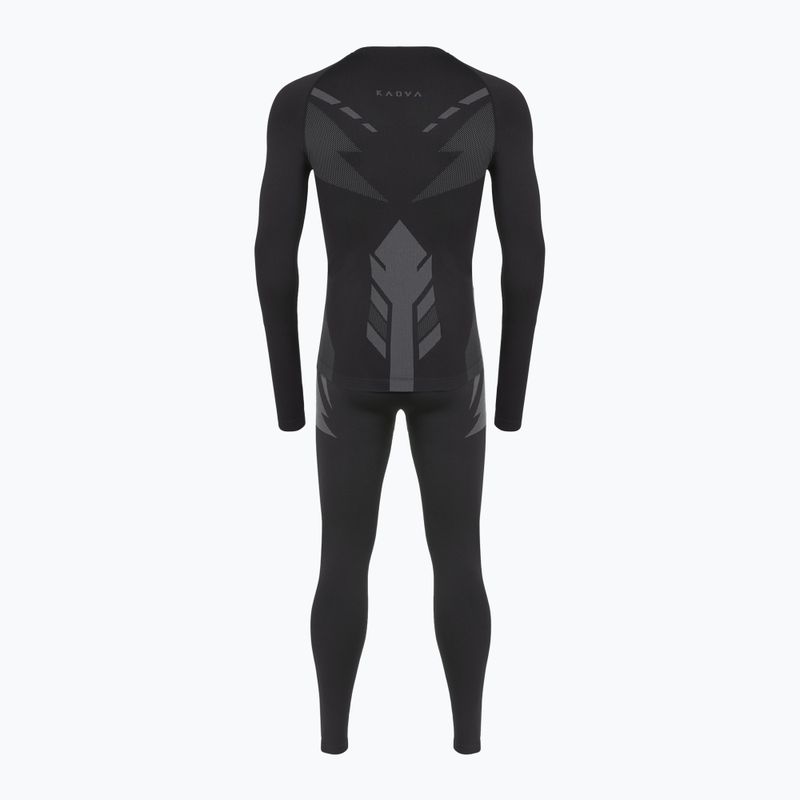 Set de lenjerie termică pentru bărbați KADVA ALPINESTEP THERMO LIGHT PLUS, fără cusături, negru 9