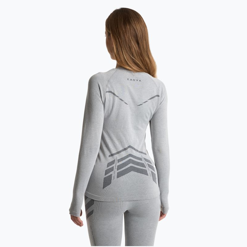 Bluza termică pentru femei KADVA ALPINESTEP BAMBOO THERMO LIGHT PLUS fără cusături, gri 3