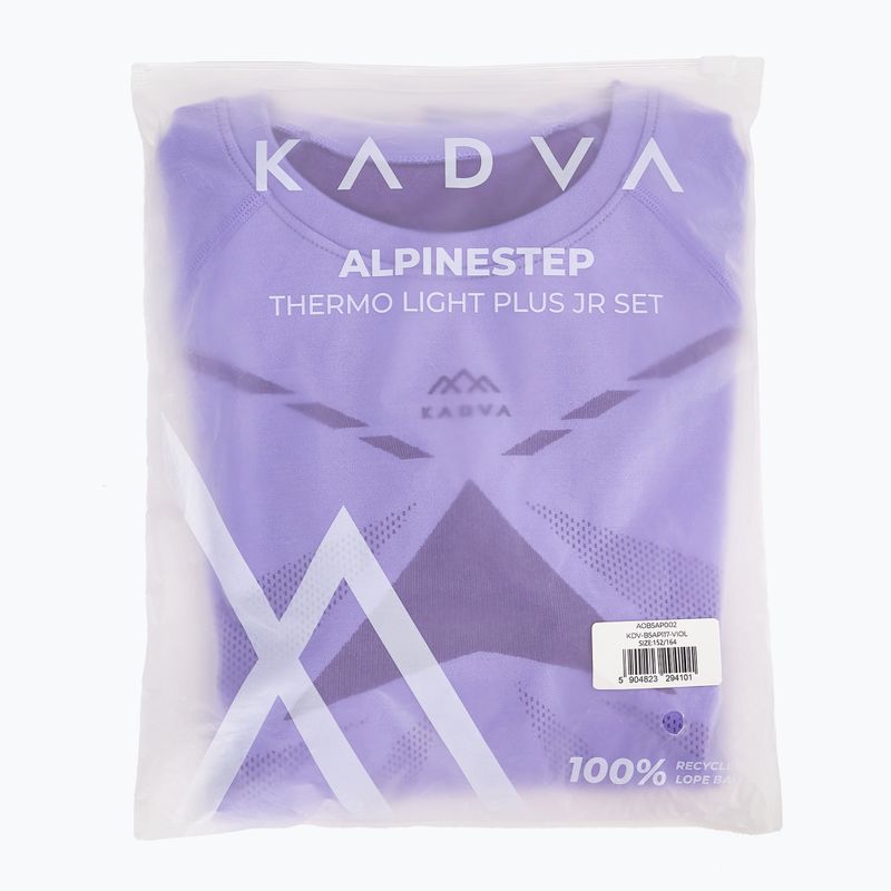 Set de lenjerie termică pentru copii KADVA ALPINESTEP THERMO LIGHT PLUS purple 12
