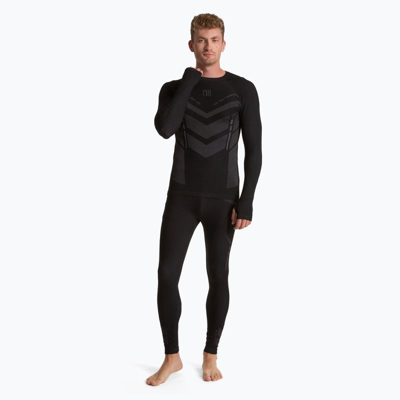 Pantaloni termoactivi pentru bărbați OneTeam ACHILL BAMBOO THERMO LIGHT PLUS black 3
